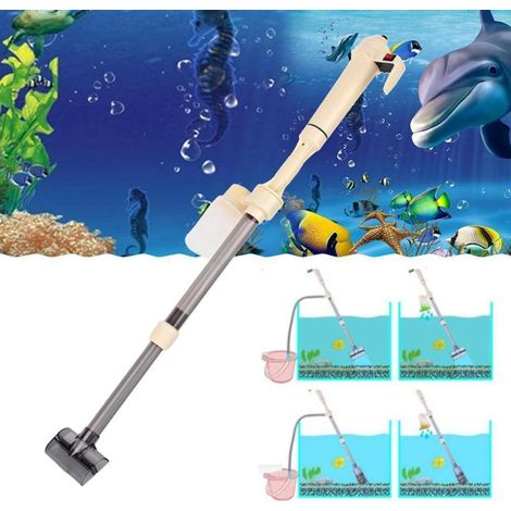 Limpiador eléctrico de grava, sifón, aspiradora, bomba de agua, filtro de acuario (1/5)