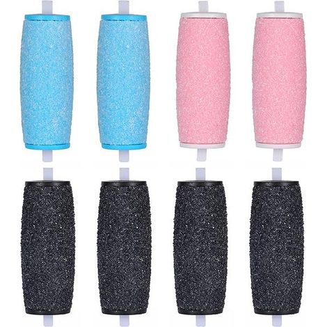 Lot de 8 rouleaux de rechange extra-gros pour têtes de ponceuse électrique Scholl Velvet Smooth. (1/4)