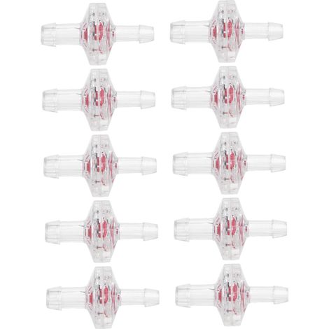Lot de 10 clapets anti-retour unidirectionnels à diamètre variable pour pompe à air d'aquarium en polypropylène (PP) - Accessoires pour aquarium (1/5)