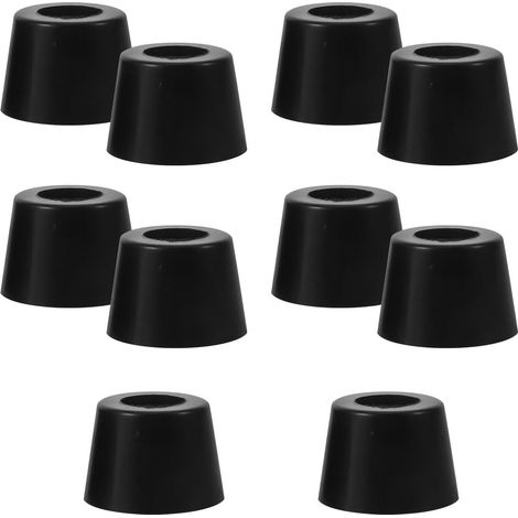 Lot de 10 Tampons en Caoutchouc Noir pour Pieds D'enceintes et Meubles Absorption des Chocs et Support Stable, pour Performances et Usage Quotidien (1/5)