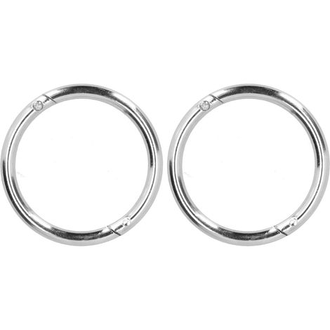 2PCS Anneau en acier au carbone pour nez de bovin, outil vétérinaire pour ferme, équipement d'élevage (1/5)