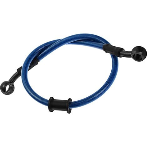 120cm Tuyau d'Huile de Moto, Embrayage et Frein Motocross en Acier Tressé - Durite Hydraulique Renforcée, Carburant Flexibles, Tube Bleu (1/5)