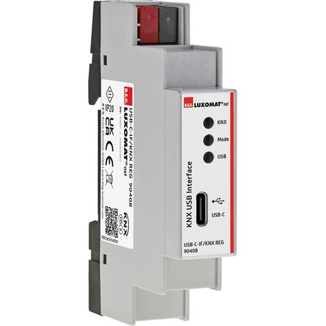 USB-C-IF/KNX REG Interface de données LUXOMATnet 90408 (1/2)