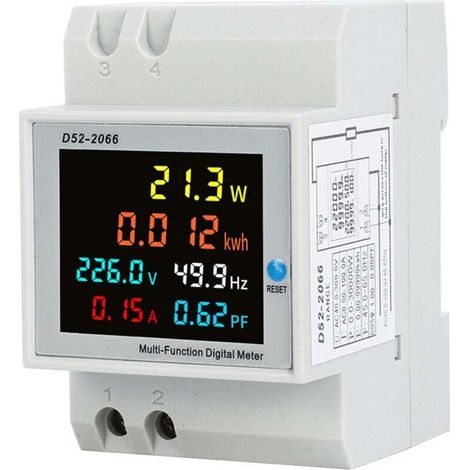 1 Stück AC40-300V 100A Stromzähler, Unterzähler, digitaler Energiezähler, Einphasen-Stromzähler