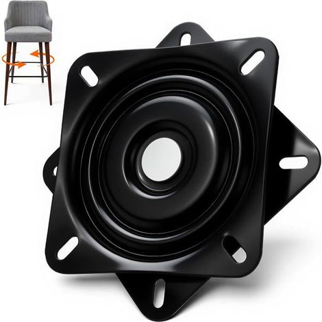 Plateau Tournant Universel pour Meubles 360°, (6 Pouces) Capacité de Charge Jusqu'à 200 kg - pour Tabourets, Tables, Bibliothèques (1/4)