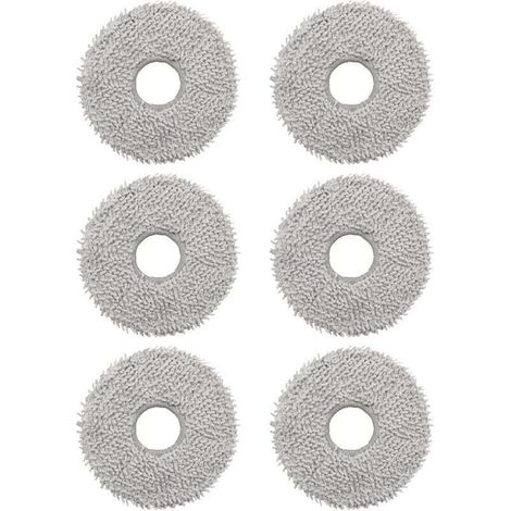 YMYNY Lot de 6 chiffons de nettoyage en microfibre pour aspirateur robot Ecovacs X2 Omni
