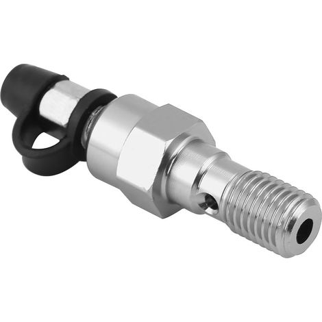 Pompe de frein universelle pour roues avant et arrière de moto, monotube haut de gamme, filetage 1,25 (vendue à l'unité) (argent) (1/5)