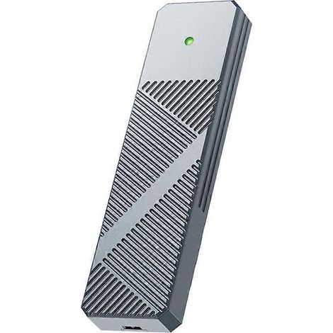 Boîtier SSD USB 3.2 M.2, disque SSD M.2 avec boîtier de disque dur externe double protocole NVMe/NGFF Type-C 10 Gbit/s. (1/5)