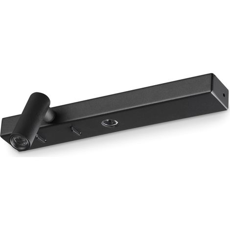 Ideal Lux BONNE NUIT Applique de lecture LED gauche noire 3000K