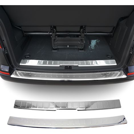 OMAC Kit Protection de Pare-Chocs arrière Compatible avec VW T6 T6.1 Transporter tout 2015-2024 Porte simple Brillant inox 2Pcs (1/5)