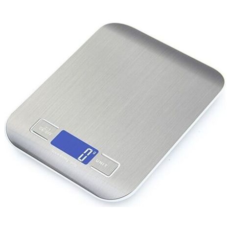 Balance de cuisine électronique de haute précision, 5000 g/1 g, avec écran LCD rétroéclairé, adaptée à la transformation des aliments (1/4)