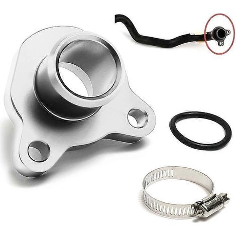 Raccord de tuyau d'eau en aluminium 6061, ref 11537544638 et 11537541992, compatible N53 N54 330i 3.0L, pièce de rechange haute qualité pour moteur BMW. (1/4)