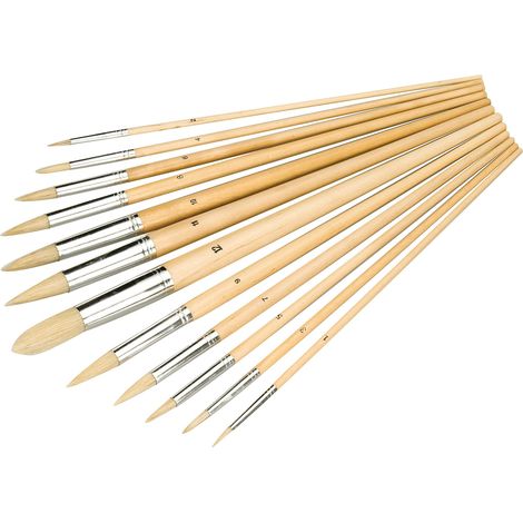 Silverline - Set di pennelli 12 p.zi Punte assortite (675298)