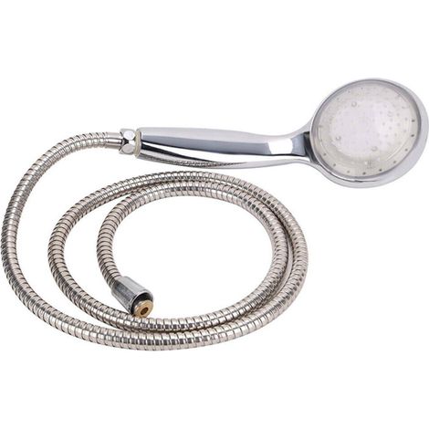 Lámpara LED para ducha A6, luz multicolor de cambio automático, funciona con agua, sin pilas, para baño, ahorra agua, fácil instalación. (1/5)