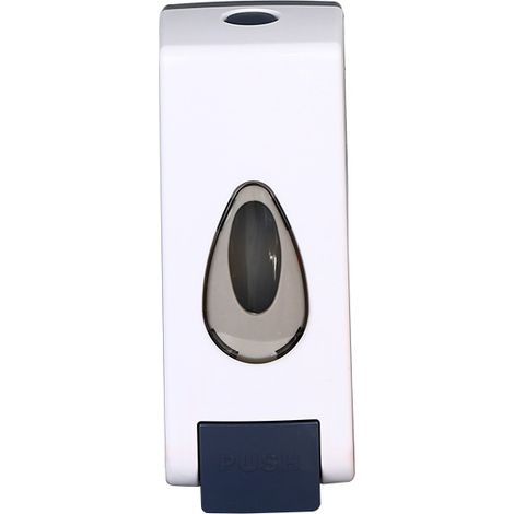 CSPARKV 360ml Manual Soap Dispenser, Wall Mounted Single Head Liquid Soap Dispenser, Shampoo Dispenser, Bathroom Shower Gel, Liquid Shampoo Holder, No Drilling, with Screws (White)