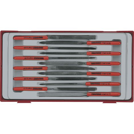 Jeu de limes aiguille TT1 tray 12 pièces Teng Tools TTNF12 (1/2)