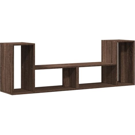 Mobile TV multimediale scaffale per televisione televisione buffet sala da pranzo soggiorno camera da letto 2 pezzi rovere 75 x 30 x 50 cm derivati del legno marrone 020028601