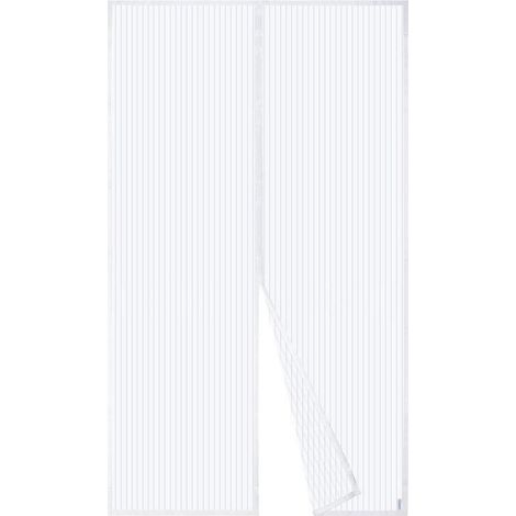 Fliegengitter Tür Magnet Insektenschutz Ohne Bohren 140x220 cm Weiß (1/5)