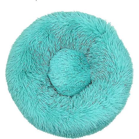 Coussin rond et moelleux pour animaux de compagnie, chaud pour l'hiver, tapis nid douillet pour chat, lavable, couchage pour chien, coussin de canapé, doux et moelleux, accessoires de maison pour anim (1/5)