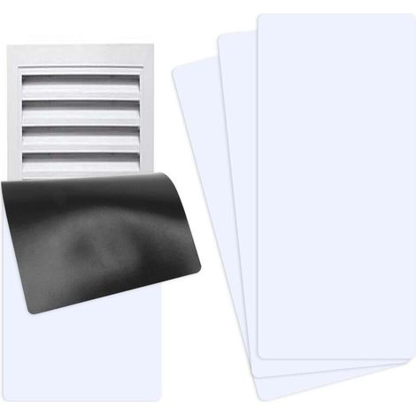 Lot de 4 couvercles d'aération magnétiques haute résistance de 39,5 x 20,5 cm pour registres en acier au sol, au mur et au plafond,