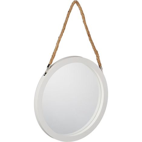 Wandspiegel mit seilaufhangung