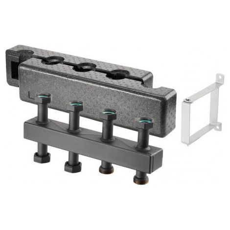 Distributeur compact OV Regumat DN 25, en acier pour 3 circuits de chauffage