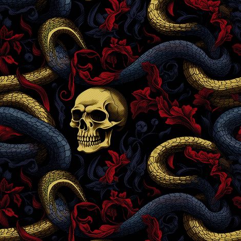 Tela Oxford decorativa para exteriores - Motivo de calavera I DX4175 (1/5)