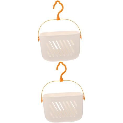 2pièces Panier De Rangement Suspendu Plastique Organisateur Étanche Pour Cuisine Et Salle De Bain Panier De Stockage Avec Pratique Accessoire Polyvalent Pour Créer Un Espace