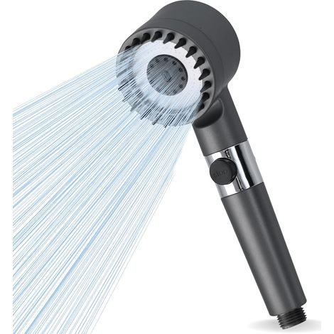 Pommeau douche anti calcaire haute pressionfiltre douche anti calcaire puissant économie d'eau douchette salle de bain élégante pour peau douce (1/5)