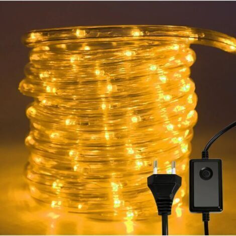 Tube LED avec chaîne lumineuse de fête avec lumière 10m blanc chaud (1/5)