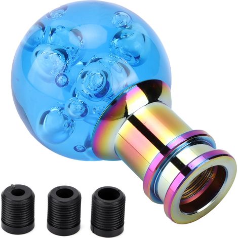 Pomello del cambio per auto FOREHILL in metallo acrilico blu scuro per modifiche e manutenzione automobilistica - Universale (1/5)
