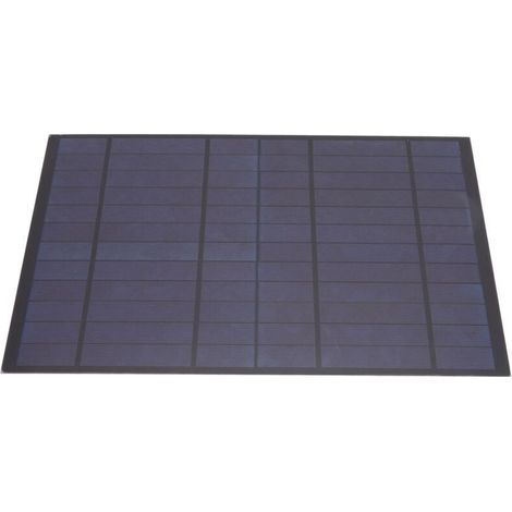 6V 10W Panneau Solaire Polycristallin Silicium 1660mA Chargeur Solaire Plaque pour Camping Randonnée Alpinisme (1/4)