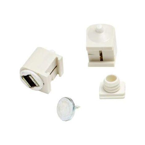 Chiusura Magnetica Con Spina Bianco Pz.2