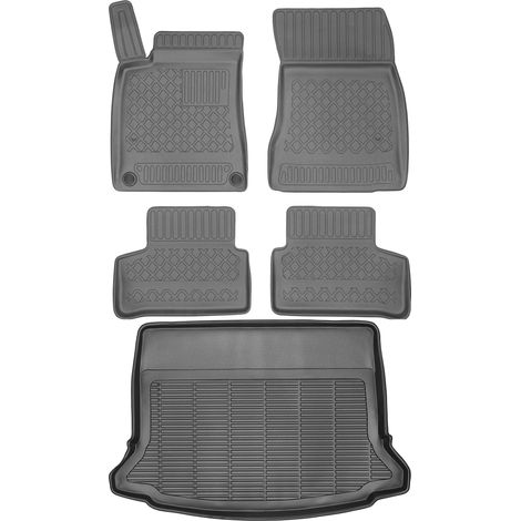 Juego de alfombrillas para coche y maletero para Mercedes Clase A IV W177 Hatchback (2018).