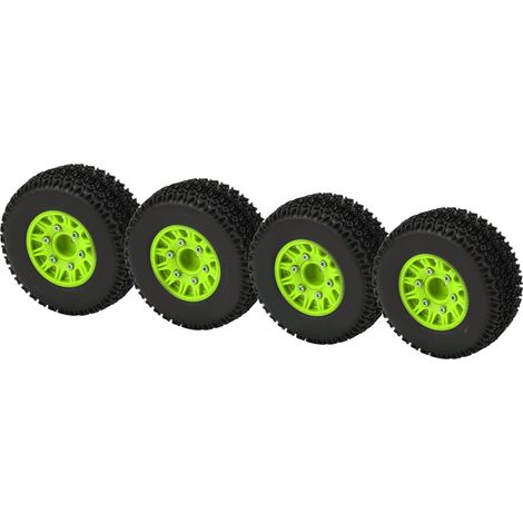 1/10 RC-Reifen für Short Course Trucks ARRMA SENTON TRAXXAS Slash, Sechskant 12mm 14mm 17mm, grüne Reifen (1/5)