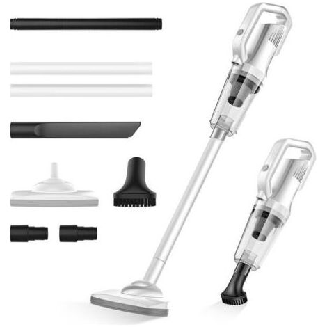 Aspirateur balai sans fil 12000Pa – Autonomie 30 min – Charge 4-5h – Éclairage LED – Filtre HEPA – Pour sols durs et moquettes - 6000mAh (1/5)