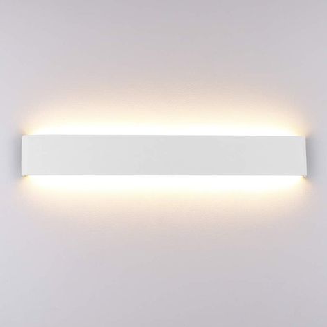 Wandlampe LED 20W, 60CM Wandleuchte Modern Innen, 3000K Warmweiß Wandbeleuchtung für Bad Wohnzimmer Treppenhaus Schlafzimmer, Weiß (1/5)