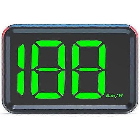 Affichage tête haute (HUD) pour GPS de voiture, projecteur de compteur de vitesse numérique universel, compteur de vitesse à gros caractères, compatible avec toutes les voitures, bus et camions. (1/5)