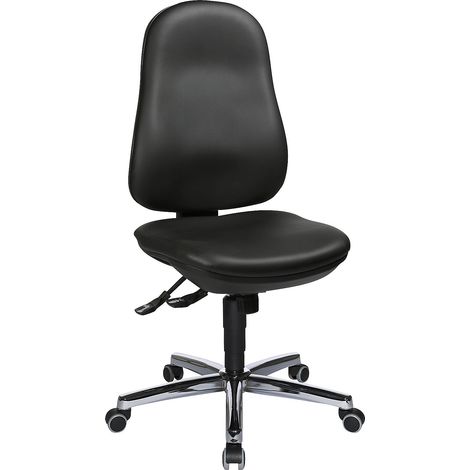 Topstar, Siège pivotant SUPPORT SY, habillage similicuir, noir (1/5)