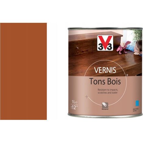 V33 Vernis à finition cerise semi-mat 1 litre