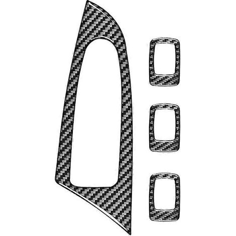 Carbon Faser Auto Fensterheber Einstellung Taste Abdeckung Trim Aufkleber für-X3 F25 2011-2017 Zubehör (1/5)