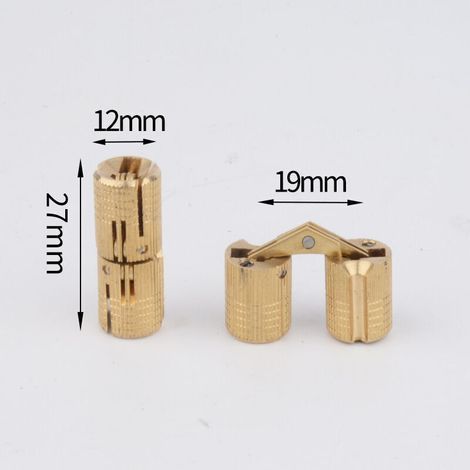 Cylindrical invisible hinge - Diameter: 12 mm (1/4)