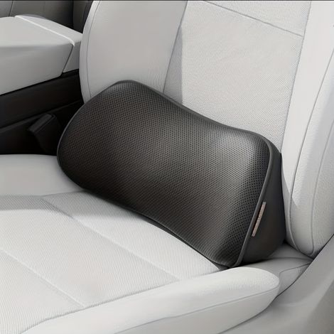 Soulagez les douleurs dorsales en voiture grâce à cet oreiller de soutien ergonomique et respirant, idéal en toutes saisons, pour l'intérieur de la voiture, le bureau ou les matchs de football. (1/5)