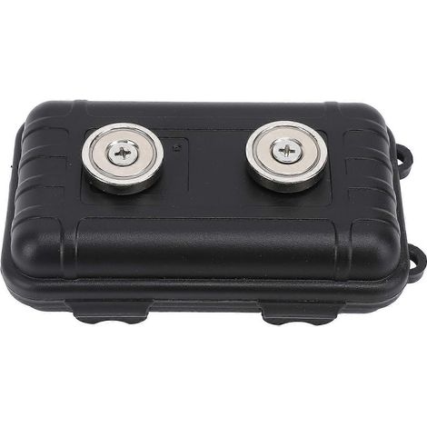 Boîte à clés magnétique dissimulée sous la voiture, avec porte-outils et organisateur de rangement pour étiquettes de sécurité et clés de rechange (12 pièces). (1/4)