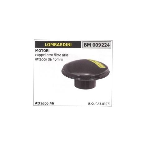 Filtro aria LOMBARDINI motocoltivatore cappellotto filtro aria attacco da 46mm