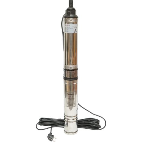 Pompa sommersa per acqua D100mm, 1100W, 220V, portata 5 m³/h, H50m, velocità 2860 giri/min Breckner Germany (1/5)