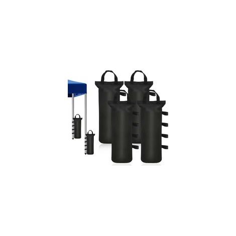 Lot de 4 Sacs de Sable pour tonnelle, Sable Haute Performance 600D, Poids pour Pieds de tonnelle, Sacs de lestage pour auvent Pop up