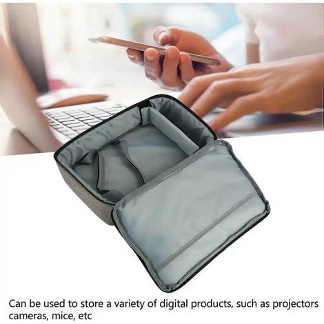 Sac de rangement pour projecteurs domestiques, étui de transport portable pour projecteur et accessoires, résistant aux chocs et à l'usure