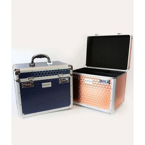 BLU - Bauletto in alluminio modello Mat Melvin con maniglia pieghevole e doppia chiusura con codice di sicurezza (1/5)