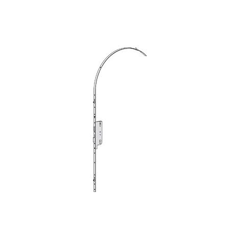 Porte cintrée FERCO Europa R3 – Longueur 2500mm – Entraxe 70mm – Pêne dormant réversible – Acier traité ferGUard argent (1/3)